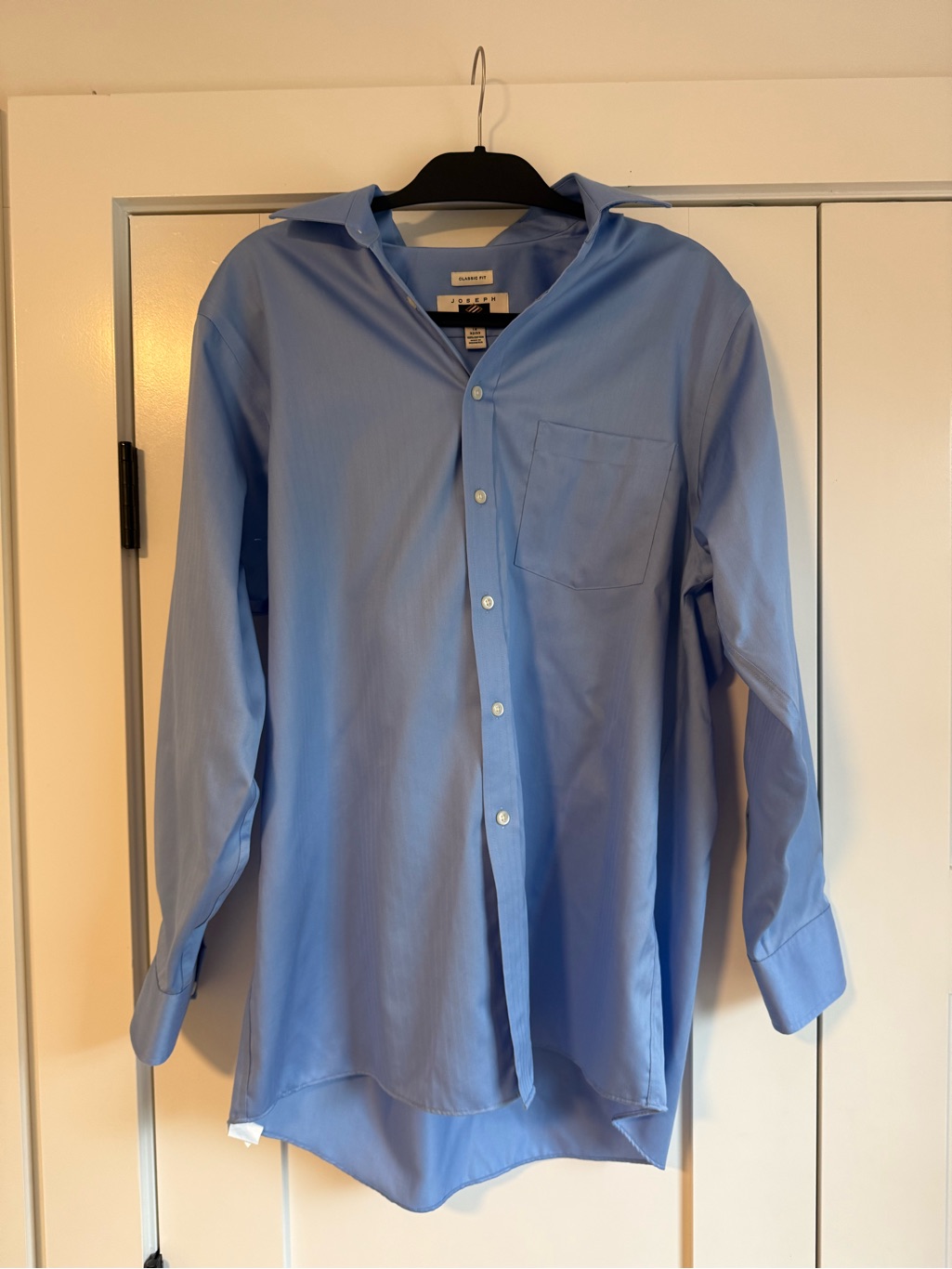Joseph Abboud Light Blue Men's Dress Shirt With Chest Pocket